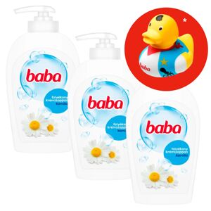 Detské tekuté mydlo harmanček 3x250ml + darčeková gumová taška