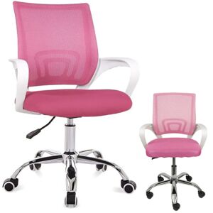 Ergonomická otočná kancelárska stolička Pepita - pink