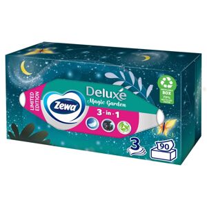 Zewa Luxusné papierové vreckovky bez vône s 3 vrstvami v škatuľke...