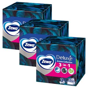 Zewa Deluxe 3-vrstvový papierový vreckovník - Aroma Collection 3x60ks