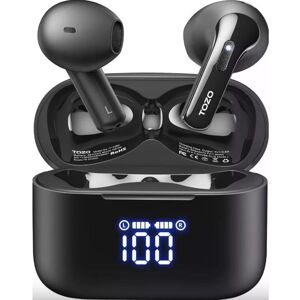 Bezdrôtové slúchadlá Bluetooth TOZO Tonal Fits, čierne