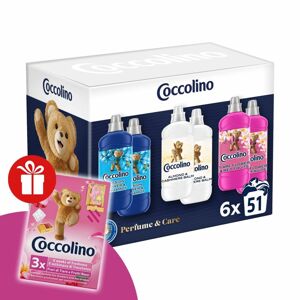 Coccolino Perfume &amp; Care Rinse Set 6x1275ml + darček Cocc...