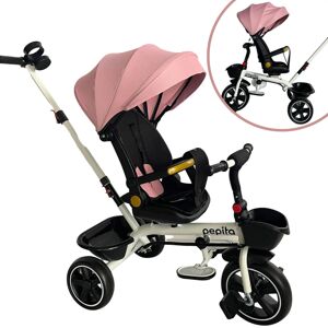 Pepita Fleppy 360° otočná trojkolka s naklápacím sedadlom, rukovä...