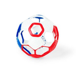 OBALL Hračka Oball RATTLE GOALS™ 10 cm červená, biela a modrá 0hó++