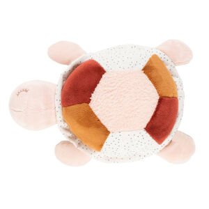 NATTOU Hračka plyšová korytnačka Lapidou 4 aktivita 19 cm Pink