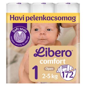 Polomesačné balenie plienok Libero Comfort 2-5 kg Novorodenec 1 (172 ks)