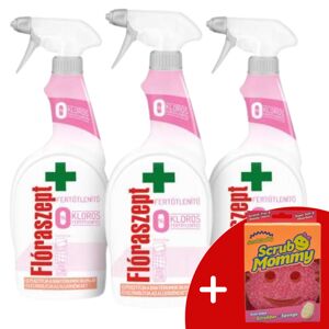 Flóraszept Kuchynský dezinfekčný sprej bez chlóru 3x700ml + darče...