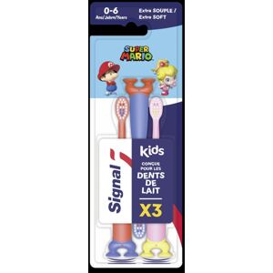 Signal Kids Super Mario Mäkká zubná kefka pre deti 3db