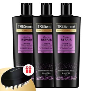 TRESemmé Biotin + Repair 7 Šampón na poškodené vlasy 3x400ml + Da...