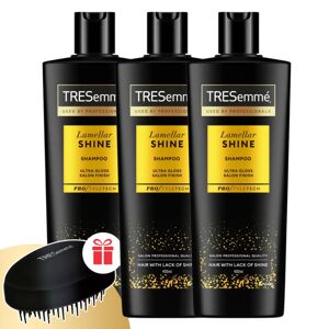 TRESemmé Lamellar Shine Shampoo 3x400ml + darčekový šampón