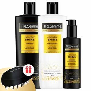 TRESemmé Lamellar Hair Care Package pre lesklé vlasy + darčekový hrebeň