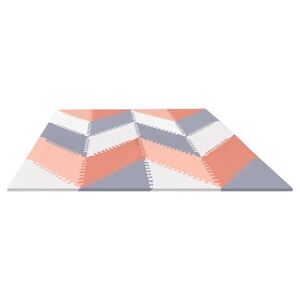 SKIP HOP Penové puzzle šedo-oranžové 72ks, 10h+