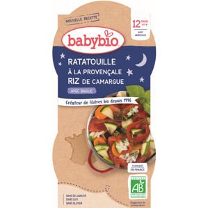 2xBABYBIO Večerné menu provence ratatouille s ryžou 200 g