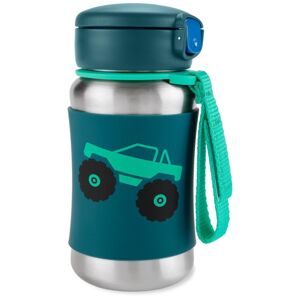 SKIP HOP Spark Style Nerezová fľaša na vodu so slamkou Monster Tr...