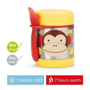 SKIP HOP Zoo Termoska na jedlo s lyžičkou/vidličkou Monkey 325 ml...