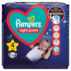 Pampers Nočné plienkové nohavičky 9-15kg Maxi 4 (25ks)