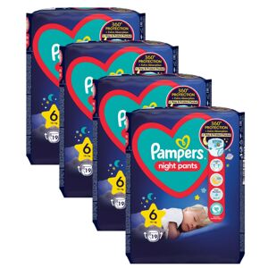 Pampers Nočné plienkové nohavičky 15kg+ Veľké 6 (76ks)