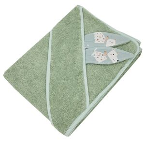 EKO Kúpeľňové prestieradlo s ušami bavlna Psy Mint 100x100 cm