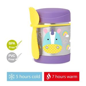 SKIP HOP Zoo Termoska s lyžičkou/vidličkou Jednorožec 325 ml, od 3 rokov