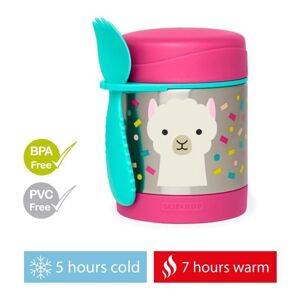 SKIP HOP Zoo Termoska na jedlo s lyžičkou/vidličkou Lama 325 ml,...