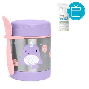 SKIP HOP Zoo Termoska s lyžičkou / vidličkou Narval 325 ml, 3+ +...