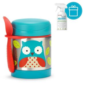 SKIP HOP Zoo Termoska s lyžičkou / vidličkou Sova 325 ml, 3+ + AQ...