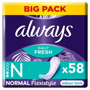 Vždy denné vložky Flexistyle Normal 58ks