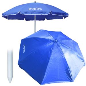 Pepita sklápací slnečník 2m - modrá