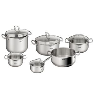 Tefal G719SB66 Duetto+ 11-dielna súprava riadu - strieborná