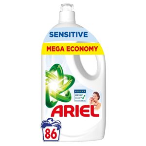Ariel Sensitive tekutý prací prostriedok 3,87L - 86 praní