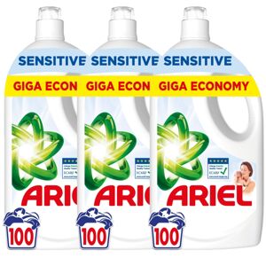 Ariel Sensitive tekutý prací prostriedok 3x4,5L - 300 praní