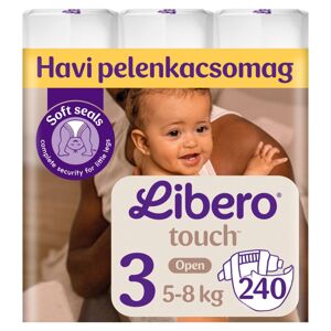 Mesačné balenie plienok Libero Touch 5-8kg Midi 3 (240ks)