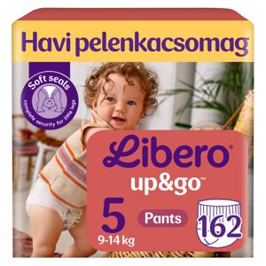 Libero Up&amp;Go mesačné balenie plienok 9-14kg Junior 5 (162ks)