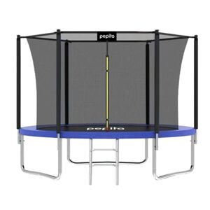 Pepita 244cm vnútorná sieťovaná trampolína s rebríkom - modrá