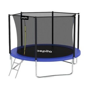 Pepita 305cm vnútorná sieťovaná trampolína s rebríkom - modrá