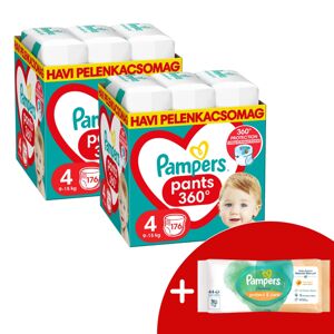 Pampers Pants 2 Mesačné balenie plienok 9-15kg Maxi 4 (352ks) + d...