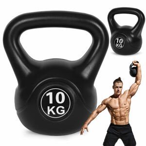 ModernHome Kettlebell činka 10 kg - čierna