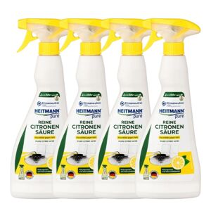 Heitmann Čistá kyselina citrónová Odvápňovací sprej (4x500ml)