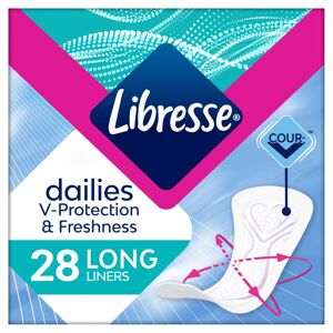 Libresse Dailies Fresh Long Cleanliness vankúšiky 28ks