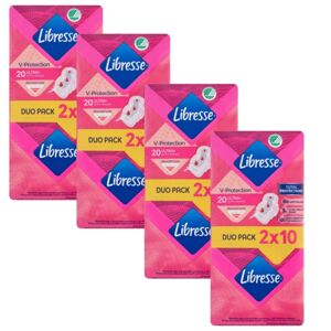 Libresse Ultra+ normálna hygienická vložka s krídlami 4x20ks
