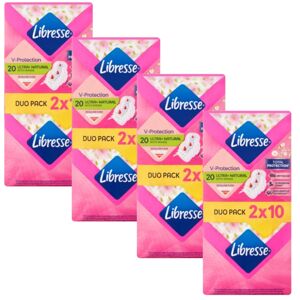 Libresse Ultra Normal hygienické vložky s aloe vera a harmančekom 4x20ks