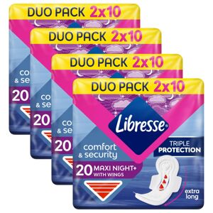 Libresse Maxi Night+ Comfort &amp; Security Nočné hygienické...