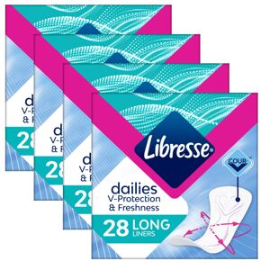 Vložky Libresse Dailies Fresh Long Cleanliness 4x28ks