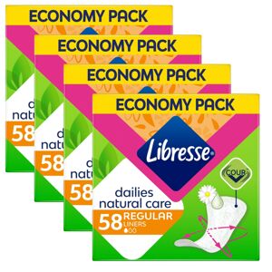 Libresse Dailies Natural Care čistiace vložky 4x58ks