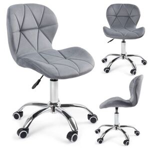 MOVETINO Moderné ergonomické kancelárske otočné kreslo - svetlosivé
