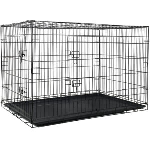Funfit skladací XXXL s priestorovou bunkou 122x74,5x80,5cm - čierna