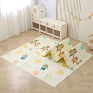 Pepita skladacia obojstranná podložka na hranie 150x200cm - Medve...