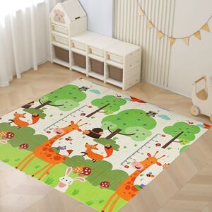 Pepita skladacia obojstranná podložka na hranie 150x200cm - Lesná...