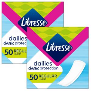 Vložky Libresse Dailies Classic Protection Regular Cleanliness 2x50ks