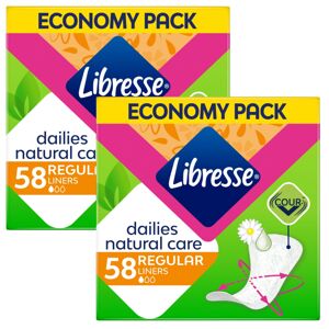 Libresse Dailies Natural Care čistiace vložky 2x58ks